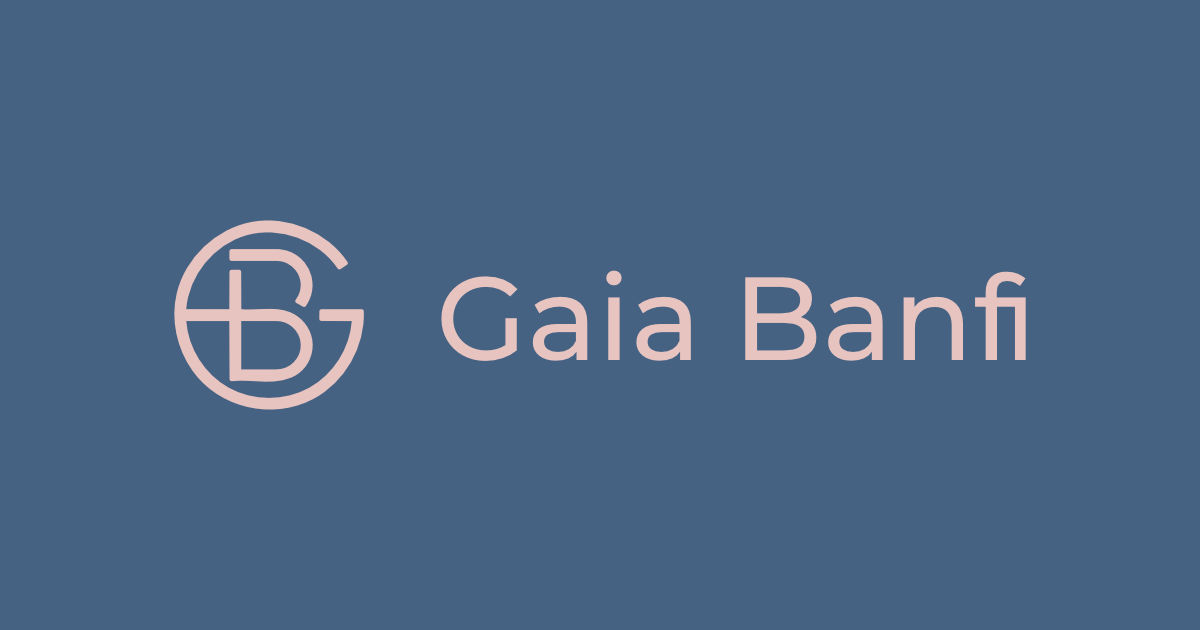 Gaia Banfi logotipo e monogramma